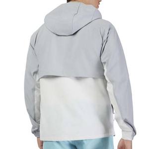 Veste coupe-vent pour homme, légère, à capuche, avec blocs de couleur, fermeture éclair intégrale, imperméable, respirante, streetwear - Product Image 5