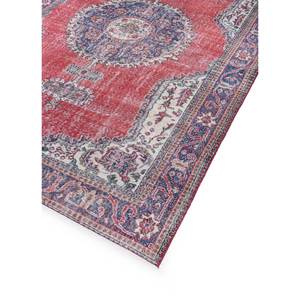 Alfombra de Lana Anudada a Mano de Gran Tamaño, Diseño de Medallón Rojo y Naranja, para Sala de Estar, Pasillo Rectangular, Modelo Pae-2050 - Product Image 2