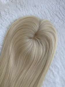 ท็อปเปอร์ผมแท้สีดำน้ำตาลธรรมชาติสำหรับผู้หญิง ท็อปเปอร์ผมแบบคลิปหนีบ ท็อปเปอร์ผมแท้สำหรับผู้หญิง - Product Image 2