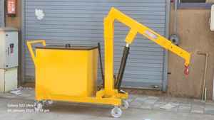 Grúa de suelo contrapesada para elevación de cargas pesadas en almacenes, fábricas y talleres con manejo seguro de la carga y funcionamiento fluido - Product Image 5