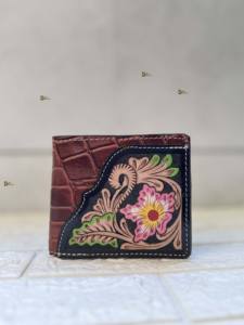 Portefeuille pour homme en cuir véritable, long, avec fermeture éclair, vente chaude, élégant, tendance, couleur marron, design unique, porte-monnaie, cadeau pour lui - Product Image 2