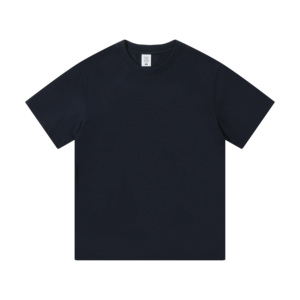 Transpirable 210g Cool Antibacterial Líquido Amoníaco Algodón Unisex Hombres Mujeres Logotipo personalizado Liso Cuello redondo Camiseta para hombres - Product Image 3