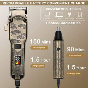 Tondeuse Électrique Professionnelle Sans Fil pour Nez et Corps, Étanche IPX7, Kit de Tondeuse et de Coupe Cheveux avec Manuel d'Utilisation en Français, Cadeau - Product Image 5