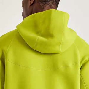 Ventes en gros de sweats à capuche zippés, unis, d'hiver, teints, respirants, légers, en polyester/coton, confortables, élégants, décontractés - Product Image 2