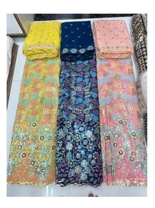 Luxury Handcrafted Beads Net <b>Fabric</b> for Designer Dresses, Bridal Wear, and Bulk Order Availability from India - Product Image 2