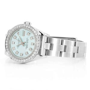 Reloj de Lujo Personalizado con Incrustaciones, Caja Cuadrada de Acero Inoxidable, Esfera de Cristal Amarillo Dorado, Cuarzo Moissanite VVS - Product Image 2