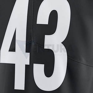 Maillot de football américain personnalisé pour hommes en polyester de haute qualité à manches courtes respirant caractéristique pour équipement de fan du jour du match - Product Image 3