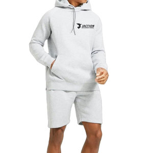 Latest Design <b>Men</b> Fleece Hoodie Set Made In Pakistan Street Style Wholesale Custom Fleece Hoodie Set - Product Image 1