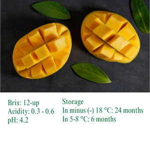 Kim Minh น้ำมะม่วงสดปราศจากน้ำตาล100% น้ำซุปข้นมะม่วงแปรรูปตามธรรมชาติ12ชิ้น - Product Image 3