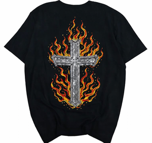 เสื้อยืดแฟชั่นใหม่สุดฮอตสำหรับผู้หญิง ฤดูร้อน สไตล์สปอร์ต ออกแบบโลโก้เองได้ ประดับด้วยคริสตัลวิบวับ ระบายอากาศได้ดี ผลิตจากผ้าฝ้าย 100% - Product Image 1