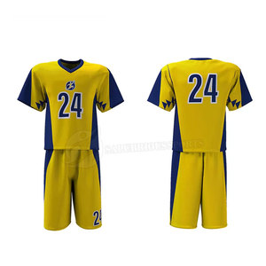 Vêtements de sport imprimés de haute qualité en gros pour équipes de lacrosse, logo personnalisé, 100 % polyester, séchage rapide et respirant pour adultes - Product Image 1