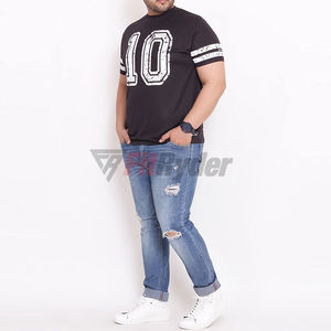 Camiseta deportiva informal de talla grande para hombre, 100% algodón, material de punto transpirable, logotipo personalizable, servicio OEM - Product Image 6