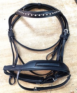 2024-2025, la brida de carreras de caballos más vendida, D.D arnés, cuero ecuestre, hardware S.S, acolchado de cuero suave, cabestros personalizables - Product Image 2