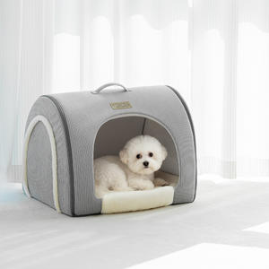 पोर्टेबल कुत्ते बिस्तर सर्दियों गर्म पालतू जानवरों के लिए घरेलू कुत्ते को ले जाने योग्य धोने के लिए ले जाने योग्य धोने के लिए - Product Image 3