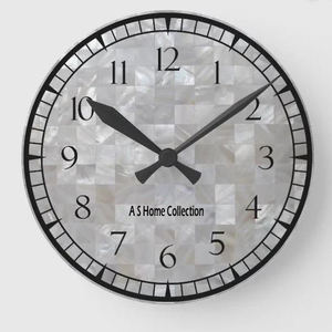 Reloj de pared de nácar de Metal decorativo hecho a mano multicolor estilo de lujo último diseño decoraciones de oficina en casa - Product Image 3
