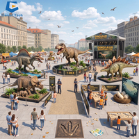 Attraction commerciale de dinosaures pour centre commercial : Projet d'exposition de dinosaures animatroniques avec activités familiales interactives