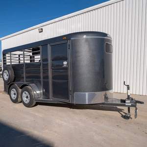 Remorque à tracteur en acier pour le transport de bétail, transporteur de porcs/vaches/bovins/moutons, remorque à clôture pour bétail - Product Image 1