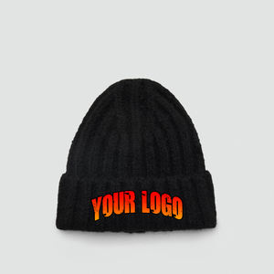 หมวกบีนนี่ผ้าแจ็คการ์ดกันลมให้ความอบอุ่นทำจากอะคริลิคสำหรับฤดูหนาวหมวกบีนนี่ปักโลโก้ได้ตามต้องการ - Product Image 1