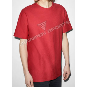 Camisetas de Hombre Casuales a Rayas con Cuello Redondo y Logotipo Personalizado, 100% Algodón, Manga Corta, Ligeras y Transpirables, Impresas, OEM/ODM de Alta Calidad - Product Image 4