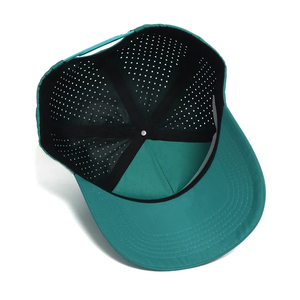 Sombrero de Golf personalizado de fábrica VN, agujeros cortados con láser, 5 paneles de goma, Parche de PVC, logotipo frontal, costura, Cierre trasero de plástico, resistente al agua - Product Image 5