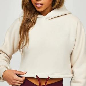 เสื้อฮู้ดผู้หญิงผ้าฟลีซผ้าฝ้ายพิมพ์ลายเสื้อฮิปฮอปสตรีทเทอร์รี่สำหรับฤดูหนาว - Product Image 5