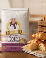 Farine de blé semi-foncé certifiée DEM T850, sac de 25 kg, pour pain industriel, durée de conservation de 12 mois
