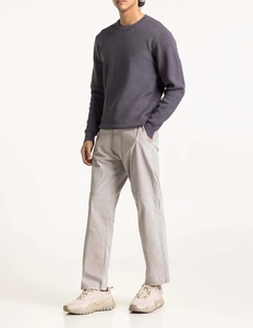 Sweat-shirts à capuche pour hommes les plus vendus, poids lourd, 100% coton, thermique, pull-over avec polaire, motif uni, col rond pour l'hiver - Product Image 4