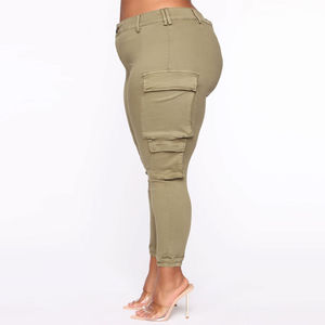 Best Manufacturer Breathable Low Price Women Cargo <b>Pants</b> Sale High Quality Regular Fashion <b>Ladies</b> High Waist Trouser - Product Image 5