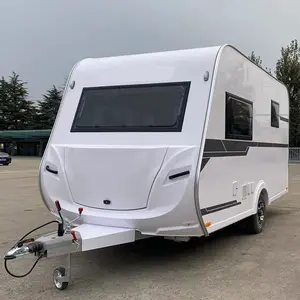 Hermoso remolque RV campers Con Ducha y Aire Acondicionado