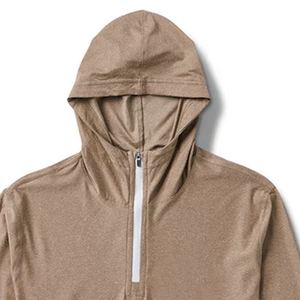 Oversized Cotton Polyester <b>Blend</b> Fleece Hoodies Pullover Sweatshirt Men's Half Zipper Warm Crew Neck Digital Printing for Winter - Product Image 3