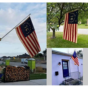 ธงชาสเตนเนดเบนนิงตัน 1776 ขนาด 3x5 ฟุต ปักลาย- โพลีเอสเตอร์ทนทาน 100% งานหนัก ดีไซน์โบราณ วินเทจ 76 ธงพร้อมสายธง 2 เส้น - Product Image 5