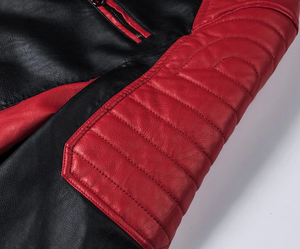 Veste en cuir d'hiver décontractée pour hommes de haute qualité tissu à capuche avec décoration de poche - Product Image 5