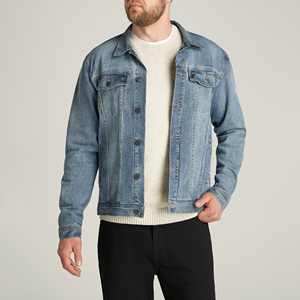 Veste en jean à logo personnalisé pour hommes Designer Veste en jean décontractée pour hommes OEM Vestes en jean de meilleure qualité pour garçons - Product Image 4
