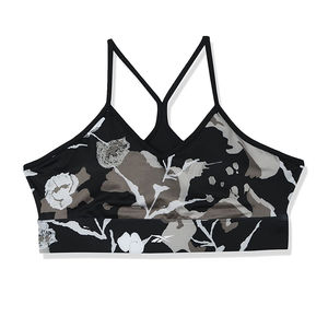 Venta al por mayor ligero de la señora de dos colores gimnasio Fitness Yoga Bra Top Opción de logotipo personalizado - Product Image 1