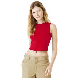 เสื้อยืดครอปแขนยาวสำหรับผู้หญิงเสื้อครอปแขนยาวสีล้วนแบบใหม่มีสไตล์ - Product Image 1