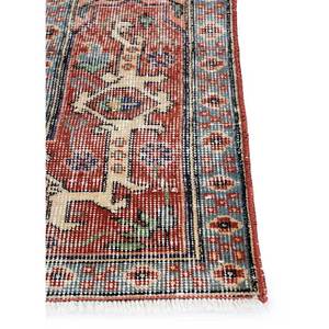 Alfombra de Lana Anudada a Mano de Gran Tamaño, Diseño de Medallón Rojo y Naranja, para Sala de Estar, Pasillo o Dormitorio - Pae-2338 - Product Image 4