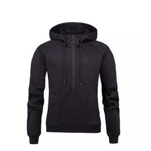 เสื้อฮู้ดซิปครึ่งตัวผู้ชาย สไตล์สตรีทแวร์ สำหรับฤดูหนาว คุณภาพสูง ผลิตตามสั่ง ขายดี ผ้าฟลีซคอตตอน 100% สีตามสั่ง - Product Image 5