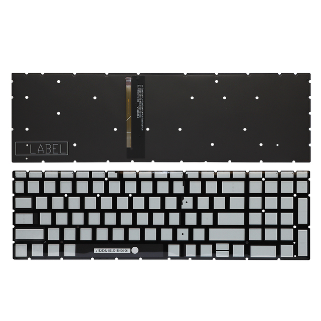 Laptop Keyboard Lot Us New Keyboard for HP Pavilion 15-cs 15-da 17-by 17-ca with White Laptop Keyboard