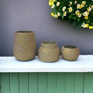 Récipients et bocaux en verre de bougie de nuances beiges multicolores vides de haute qualité fabriqués à la main pour la maison et le jardin uniques décoratifs de luxe - Product Image 3