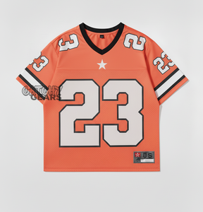 Camiseta de fútbol personalizada para mujer, ropa deportiva holgada de gran tamaño, ropa de calle de estilo Retro, camiseta de fútbol, transpirable de secado rápido - Product Image 6