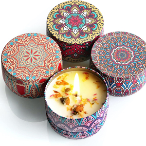 Pot à bougie métallique haut de gamme avec couvercle, forme ronde, finition mate, pour l'éclairage de luxe à la maison, Diwali et bars, taille et parfums personnalisables - Product Image 5