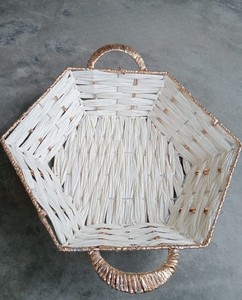 Oval Shape Handmade Paper Rope <b>Basket</b> Tabletop Decorative Luxury Paper Rope Fruits <b>Basket</b> Customized Storage <b>Basket</b> Decor <b>Hamper</b> - Product Image 2