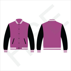 Chaqueta Personalizada Varsity de Cuero Genuino con Mangas Personalizables en Diferentes Colores - Product Image 4