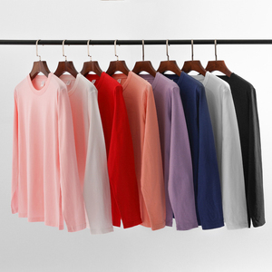 Camiseta de manga larga de algodón 100% para mujer, estilo deportivo de compresión de alta calidad con logotipo personalizado, tela de punto de verano - Product Image 6