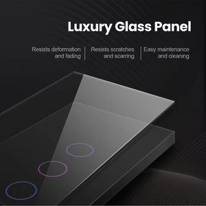 สวิตช์ไฟอัจฉริยะไร้สาย ZigBee US 110V-240V แผงสัมผัสสายกลาง16A ควบคุมแอปทำงาน Alexa Google Home - Product Image 2