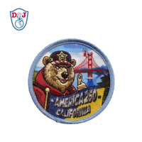 Patch en tissu pour sublimation, aimant en caoutchouc, collection Festival d'Amérique 250 MICHIGAN, aimant pour réfrigérateur