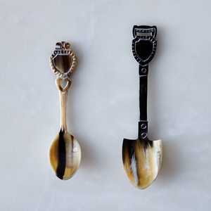 Cuchara de cuerno de búfalo y cuchara de cuerno de sopa de vaca y vajilla de café y cuchara de cuerno de cubiertos para los más vendidos - Product Image 1