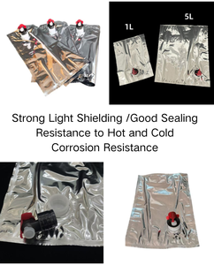 Sac de jus en carton avec distributeur à valve pour vin, huile d'olive, bière, boissons énergisantes - Emballage liquide de qualité alimentaire, tailles personnalisées - Product Image 5