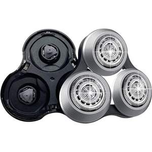 Cabezal de afeitado de doble cuchilla mejorado para afeitado facial, con rueda metálica duradera, reemplazo plateado para afeitadora eléctrica, cortador de doble cuchilla - Product Image 3