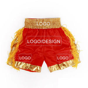 Short Muay Thai en polyester 100% de haute qualité Logos personnalisés sublimés avec poches à motif solide XS à 6XL court - Product Image 1